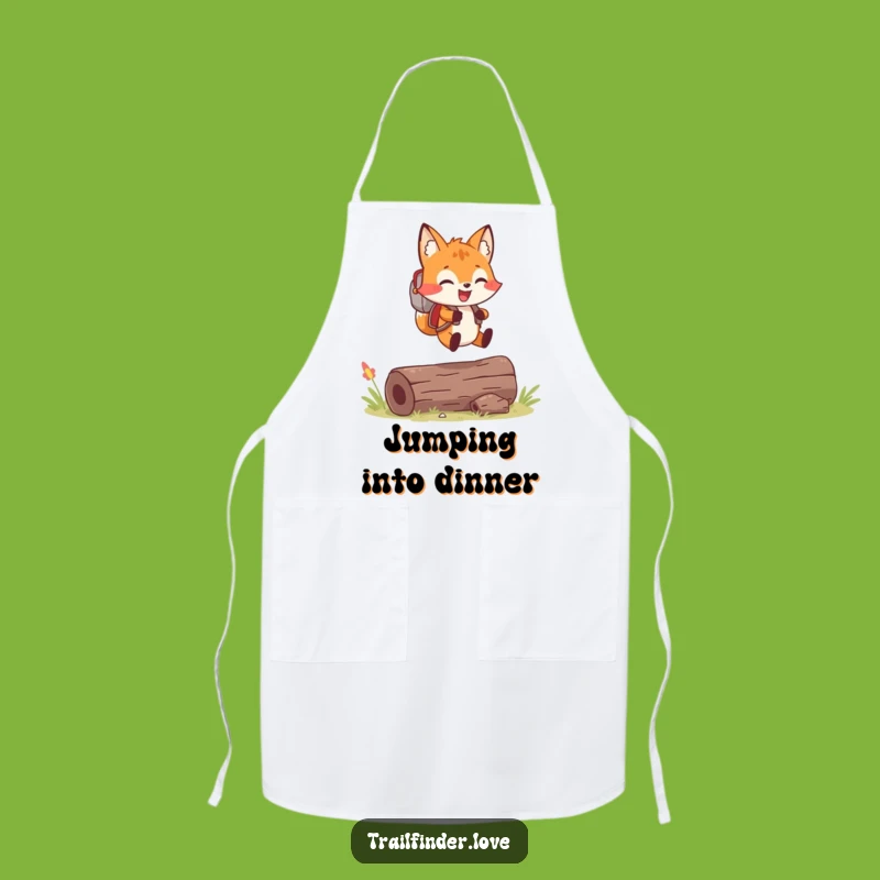 Funny Fox Adventure Apron: Cook Up Some Outdoor Fun!