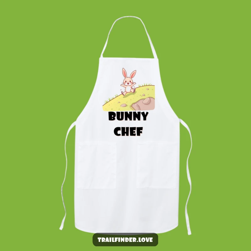 Funny Rabbit Apron: Cheerful Uphill Cook Character, Practical Funny Gift