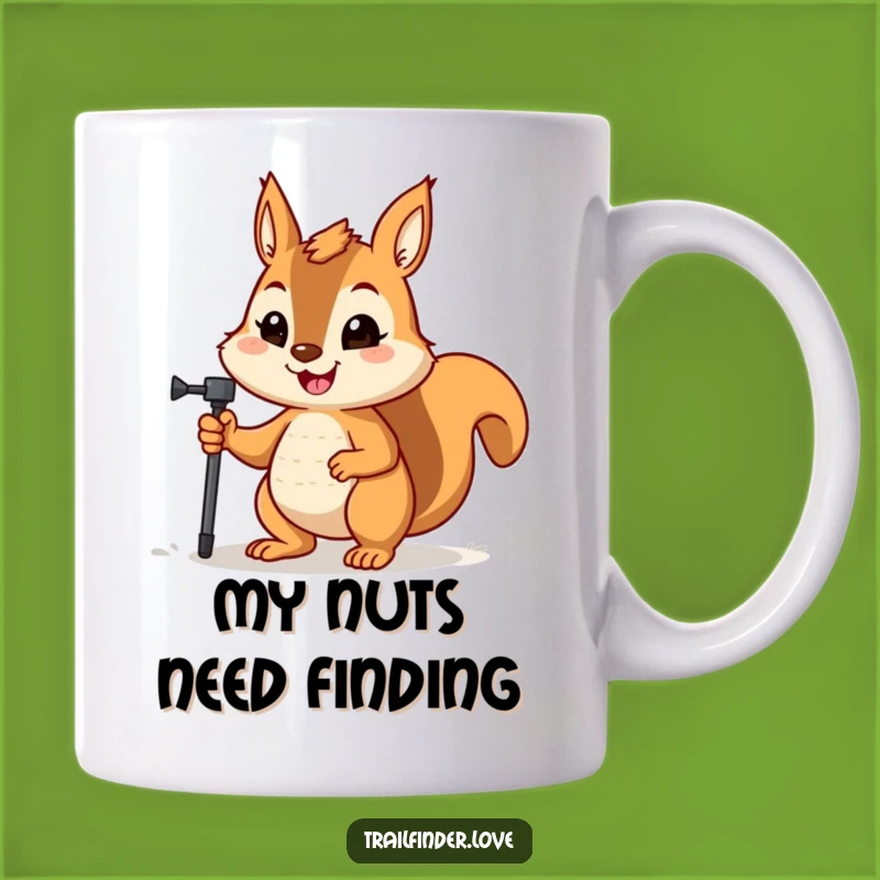 Funny Squirrel Hiker Mug: Determined Gift for Trail Enthusiasts