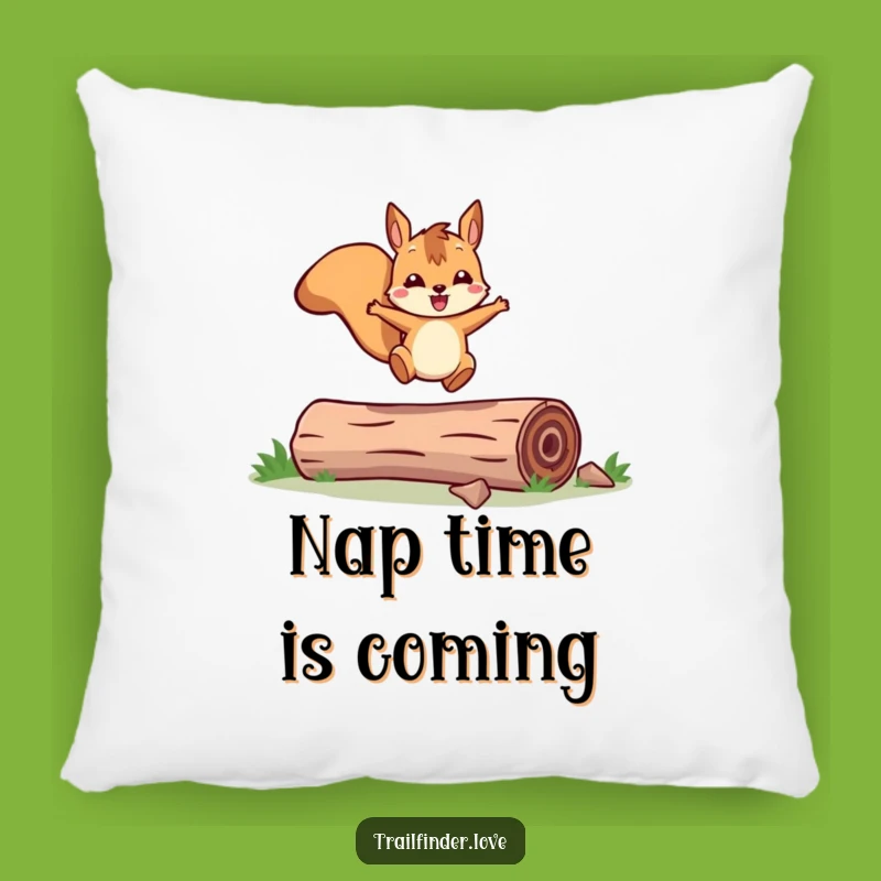 Funny Squirrel Pillow: Leaping Comfort - Soft & Hilarious Woodland Gift