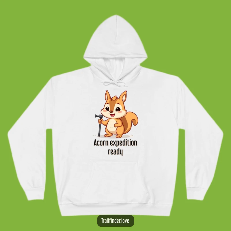 Funny Squirrel Hiker Hoodie: Cozy Up for Your Next Trek