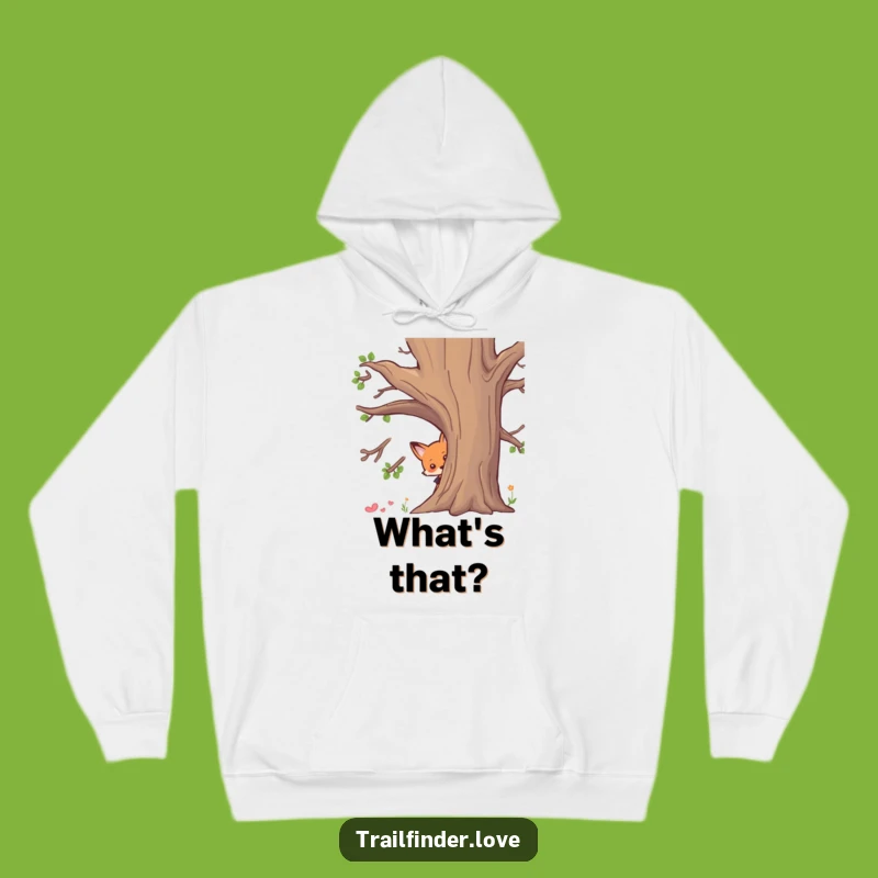 Funny Fox Hoodie: Cozy Peeking Character Sweatshirt, The Best Funny Gift