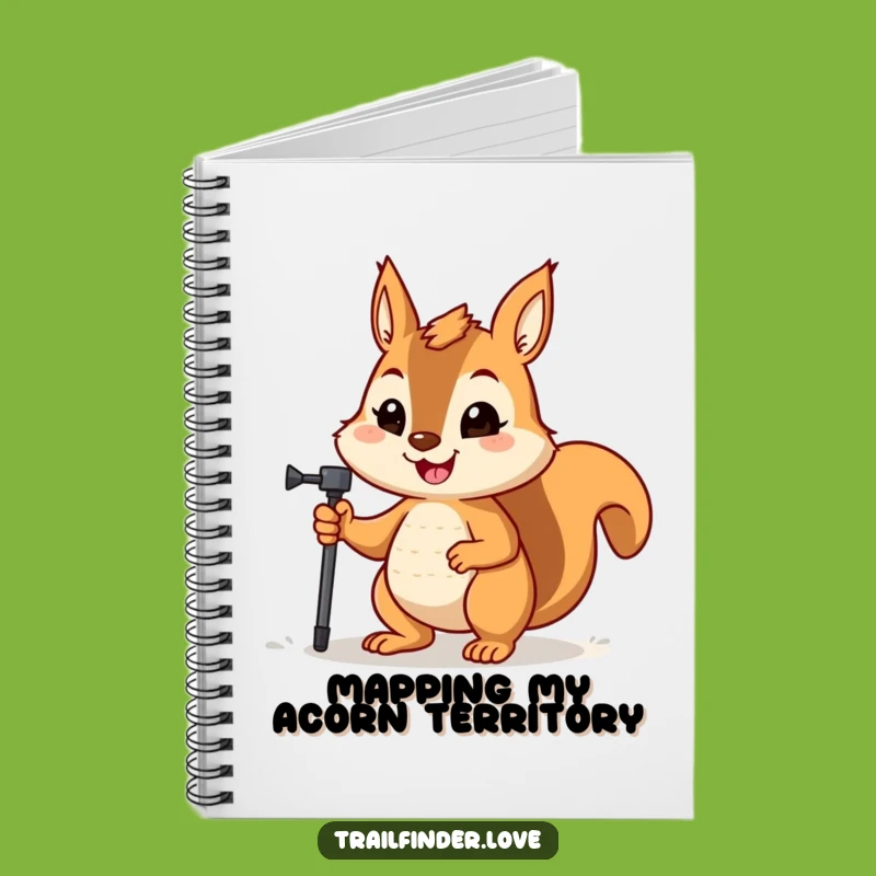 Funny Squirrel Hiker Notebook: Jot Down Your Trail Plans