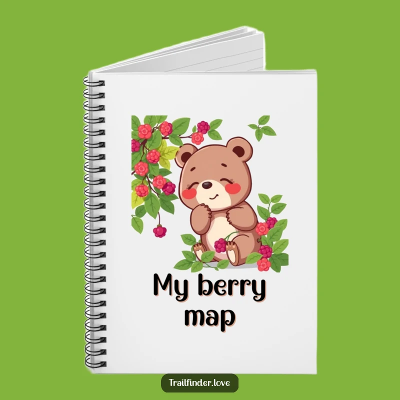 Funny Bear Notebook: Berry Ideas - Playful Woodland Journal Gift